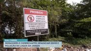 Comerciantes denunciam odor e poluição na Lagoa da Jansen