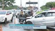 Quatro veículos se envolvem em acidente na Av. dos Franceses, em SL