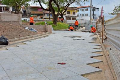 Obras avançam da Praça da Bíblia e do Parque do Bom Menino