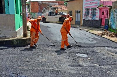 obras de pavimentação