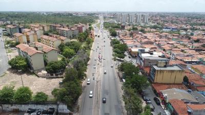 avenida vista de cima