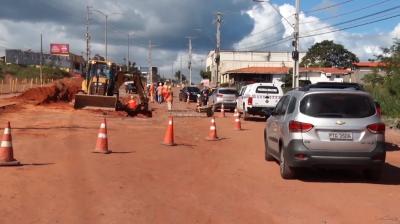 Iniciada 2ª etapa de asfaltamento da obra do BRT, no Araçagi