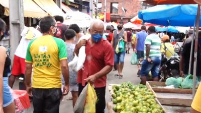 Após flexibilização da quarentena, feiras em SL ficam lotadas