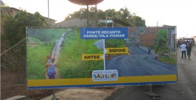 Inaugurada ponte que interliga o Recanto Verde à Vila Itamar