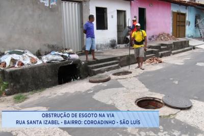 Esgoto causa prejuízos no bairro do Coroadinho