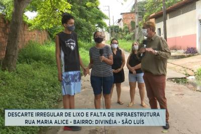 Buracos e lixo causam reclamações no bairro Divineia