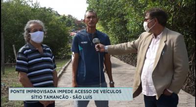 Moradores pedem reparos em ponte no Sítio Tamancão