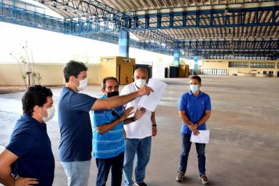 São Luís: prefeito visita instalações do Centro de Vacinação contra Covid-19