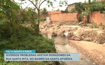 Esgoto a céu aberto prejudica moradores da Santa Efigência