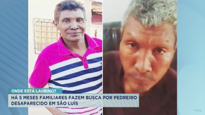 Família busca informações sobre homem desaparecido há de 5 de meses