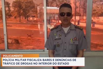 PM fiscaliza bares e denúncias de tráfico de drogas no interior do MA