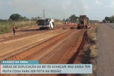 Santa Rita: obras de duplicação da BR-135 são retomadas