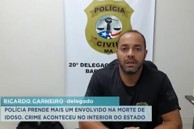 Barreirinhas: polícia conduz suspeito de envolvimento em morte de idoso