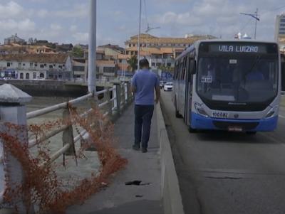 Ponte São Francisco gera risco aos pedestres  