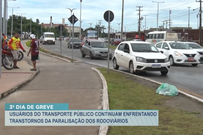 Greve dos rodoviários entra no 3º; linhas semiurbanas voltam a circular