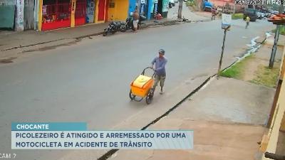 Homem é atingido e arremessado por uma motocicleta em São Luís