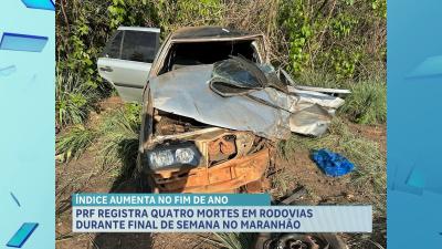 PRF registra 4 mortes no total de nove acidentes nas rodovias federais que cortam o MA