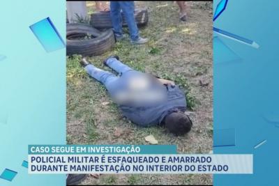 Polícia investiga caso de PM que foi amarrado e esfaqueado por populares em manifestação