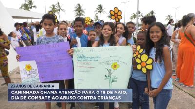 Caminhada chama atenção para o combate à violência contra crianças e adolescentes