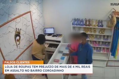 Loja de roupas tem prejuízo de mais de R$ 4 mil em assalto no bairro Coroadinho