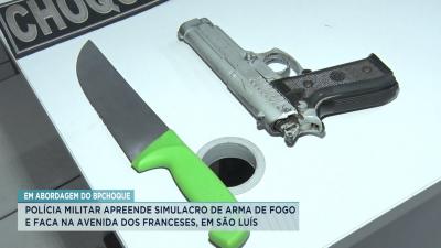 Polícia apreende arma de fogo falsa na Avenida dos Franceses