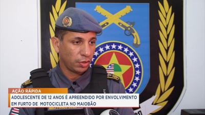 PM apreende adolescente por suspeita de envolvimento em furtos no Maiobão