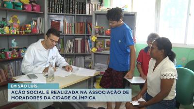 Moradores do bairro Cidade Olímpica recebem ação social no fim de semana