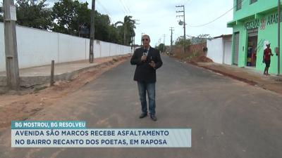 Avenida recebe pavimentação no bairro Recanto dos Poetas