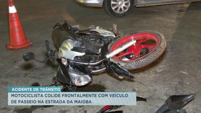 Acidente de trânsito deixa motociclistas feridos na Estrada da Maioba