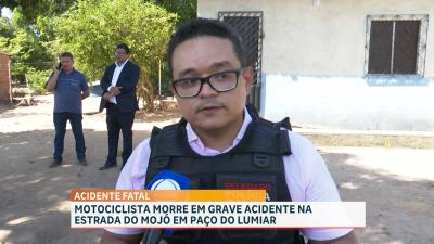 Motociclista morre em grave acidente na estrada do Mojó em Paço do Lumiar