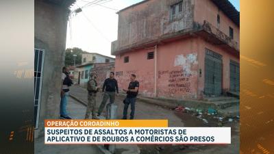 Suspeitos de assaltos a motoristas de aplicativo e de roubos a comércios são presos pela polícia 