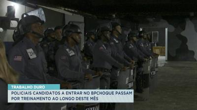 Policiais militares passam por qualificação para o Batalhão de Choque