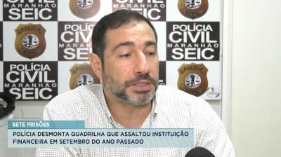 Polícia desmonta quadrilha que assaltou instituição financeira em 2022