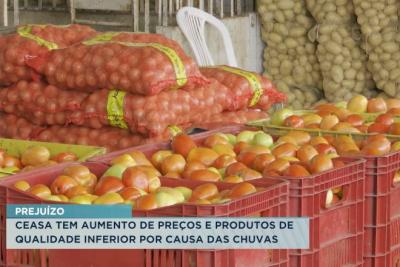 Excesso de chuva eleva preços e diminui qualidade de alimentos no MA