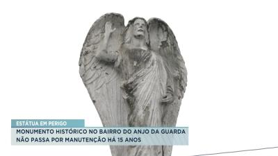 Estátua do Anjo da Guarda ameaça cair 