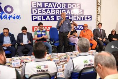 FAMEM e FIEMA realizam doação de cestas básicas para famílias atingidas pelas chuvas