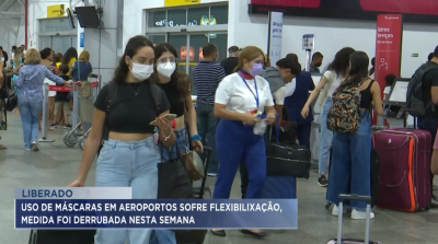 Uso de máscaras em aeroportos passa por flexibilização