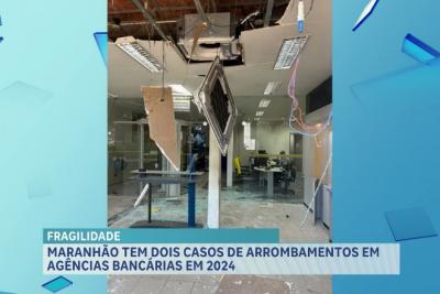 Maranhão registra 2 casos de arrombamentos em agências bancárias em 2024