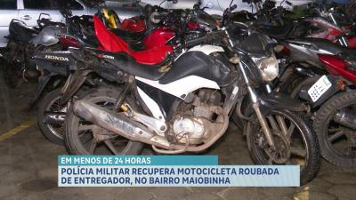 Entregador por aplicativo tem moto recuperada após roubo