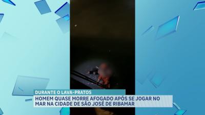 Homem com sinais de embriaguez é resgatado após se jogar em mar