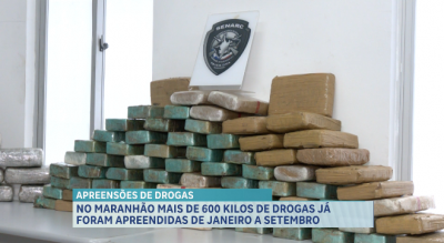 No Maranhão mais de 600 quilos de drogas já foram apreendidos de janeiro a setembro 