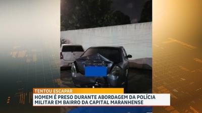 Polícia conduz suspeito de arrombamento residencial no bairro Parque Vitória