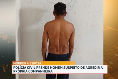 Homem é conduzido por agredir companheira com mordidas, em Bom Jesus das Selvas