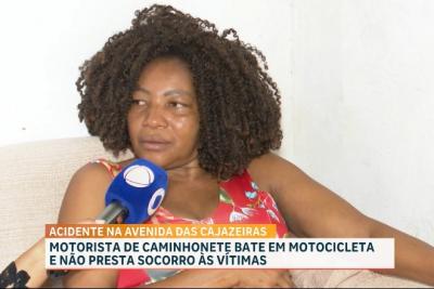 Motorista de caminhonete bate em motociclista e não presta socorro às vítimas