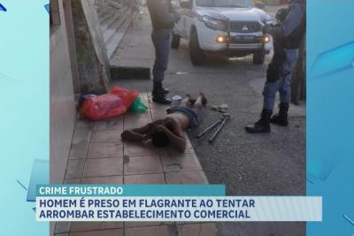 Preso suspeito de tentar invadir estabelecimento comercial no bairro João Paulo