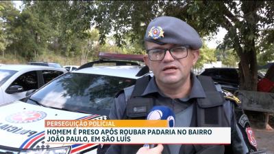 Preso suspeito de roubo em padaria no bairro João Paulo