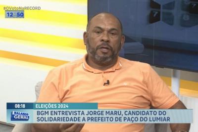 Eleições 2024: BGM entrevista candidato à prefeitura de Paço do Lumiar, Jorge Maru (Solidariedade)