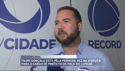 Felipe Gonçalo, candidato a prefeito de Paço do Lumiar, é entrevistada no Balanço Geral-MA