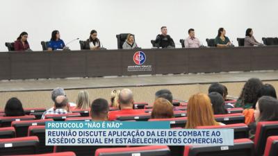 Reunião discute lei sobre assédio sexual em estabelecimentos comerciais