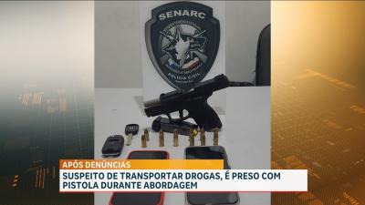 Suspeito de transportar drogas e arma de fogo é preso no São Francisco